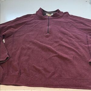 Tommy Bahama Reversible XL Red/Burgundy Quarter Zip Sweater